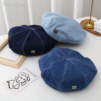 ☽☈☼ Korean Fashion Berets Denim Caps Windproof Woman Outdoor Decoration