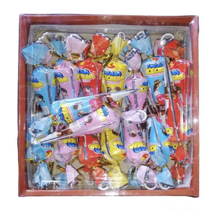 🍬 ช็อกโกแลตไอศรีมรูปร่มพร้อมขาตั้ง Chocolate Ice Cream umbrella ☂️