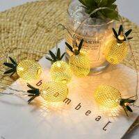 Metal Pineapple Fruit String Lights 10 LED 20 LED String Fairy Light USB Battery Powered Lantern Xmas Wedding Lamp decoratio Fairy Lights