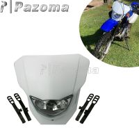 Pazoma 12V White Universal Motorcycle Headlight Head Lamp for Honda CRF XR Yamaha WR YZ Suzuki DR DMZ Kawasaki KLX KX 250 450