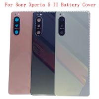 【☑Fast Delivery☑】 jiejiu65879742 ฝาครอบเดิมแผงประตูหลังปลอกหุ้มเคสสำหรับ Sony Xperia 5 Ii ฝาหลังพร้อมชิ้นส่วนฝาครอบเลนส์กล้อง