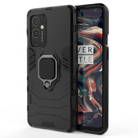 สำหรับ OnePlus 9 PC + เคสป้องกันกันกระแทก TPU พร้อมที่วางแหวนแม่เหล็ก (สีดำ) (จัดส่งรวดเร็ว)