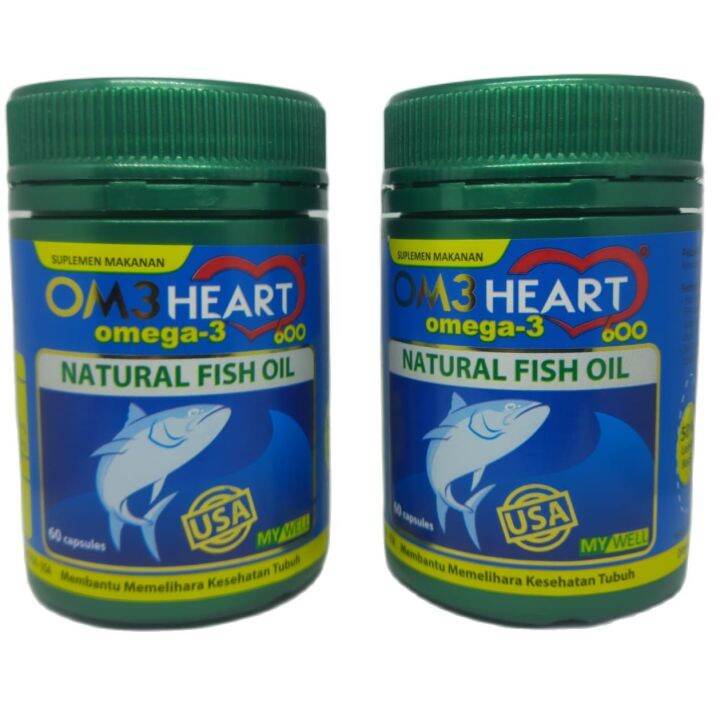 Om3heart 60 Kapsul Minyak Ikan Omega 3 Epa Dan Dha Lazada Indonesia