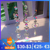 คริสตัล Windchime Handmade Sun Catchers แขวนเครื่องประดับเพชรปริซึม Rainbow Chaser บ้านตกแต่งห้องนอน Dream Catcher-Yueyue