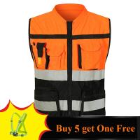 High Visibility Reflective Vest Working Clothes Motorcycle Cycling Sports Outdoor Reflective Safety Clothing Reflective Jacket