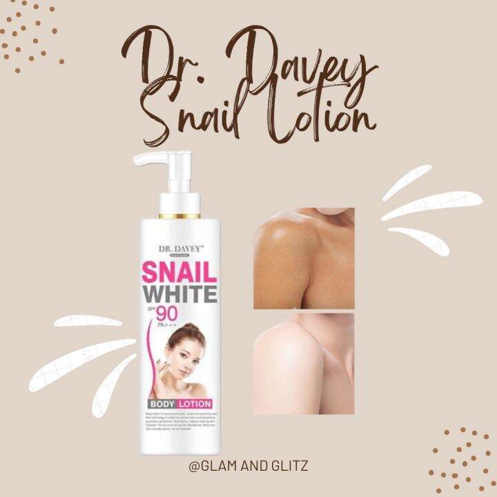 Top Selling Dr Davey Snail White Lotion Spf90 Moisturizing Whitening And Lightening 500ml 7100