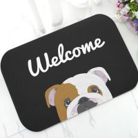 Lovly English Bulldog Dog Portrait Entrance Door Mat Bedroom Living Room Anti-slip Carpet Soft Indoor RugHome Decoration