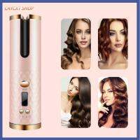 CAYCXT SHOP เครื่องมือจัดแต่งทรงผม ชาร์จ USB ไร้สาย Curling Wave Styer หมุนอัตโนมัติ โรลม้วนผมเซรามิคเวฟ เครื่องม้วนผม