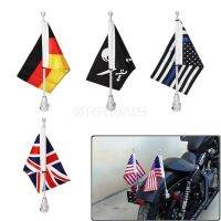 High Quality Motorcycle Chrome Rear Side Mount Luggage Pole Mount Flag  Flags For Harley Luggage Rack