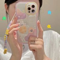 เคสโทรศัพท์ TPU แบบนิ่มลายดาวเคราะห์น่ารักต่างหูรูปกระต่ายเคสสำหรับ Apple iPhone 15 14 13 12 11 X XS XR Pro Max Plus Plus ที่ทันสมัยฝาหลังจาก GGQcase