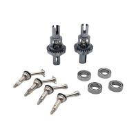 Metal Differential and Drive Shaft CVD Set for Wltoys 284131 K969 K979 K989 K999 P929 P939 1/28 RC Car Upgrade Parts