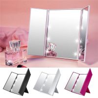 Foldable LED Lighted Makeup Mirror Cosmetic Vanity Tabletop Mirror for Women Beauty Makeup Tool Mirrors