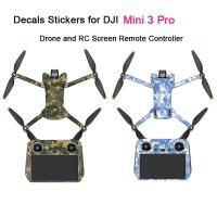 สติกเกอร์สำหรับ DJI Mini 3 Pro กันน้ำอุปกรณ์ประดับจาก PVC ผิวของโดรนหน้าจอ RC ควบคุมด้วยรีโมทอุปกรณ์เสริมสำหรับโดรน