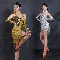 Luxury Latin Dance Dresseswomengirllady ใหม่เซ็กซี่ Fringe Salsa ห้องบอลรูม Tangocha Charumbasamba ชุดละตินสำหรับเต้นรำ