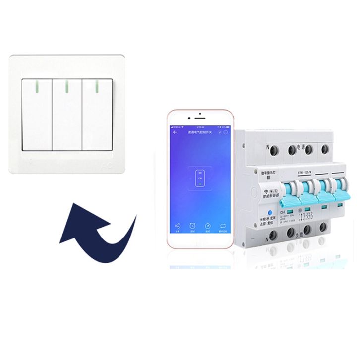 ewelink-wifi-smart-circuit-breaker-4p-switch-surge-protector-wireless-remote-control-for-alexa-google-home
