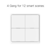 Moes ZigBee สวิตช์ฉากไร้สาย12โหมดควบคุมปุ่มกดแบบใช้มือถือ2mqtt Setup Home Automation scenario Tuya Smart Devices