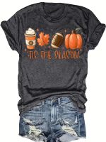 xixibeauty Graphic &amp; Letter Print T-shirt, Casual Short Sleeve Crew Neck T-shirt For Spring &amp; Summer, Womens Clothing