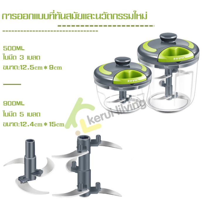 เครื่องบดอาหาร-เครื่องปั่นวัตถุดิบอาหาร-ที่บดอาหารด้วยมือ-ที่ปั่นอาหาร-เครื่องบดสับ-ที่บดพริกกระเทียม-ที่ปั่นอาหารด้วยมือ-บด-สับ