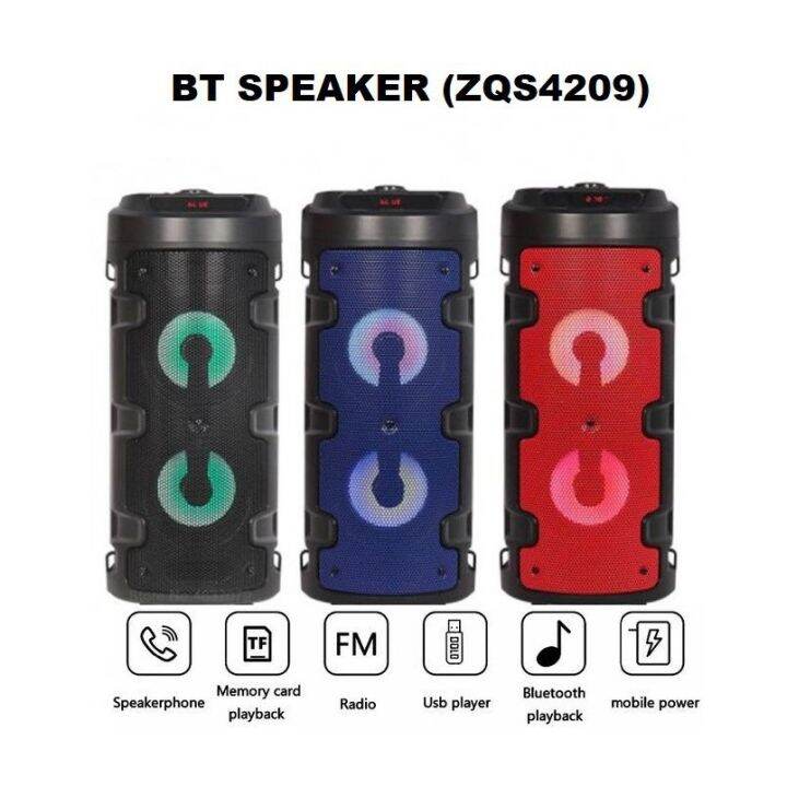 Bluetooth Wireless Speaker ZQS-6209/4209 super bass Bluetooth speaker ...