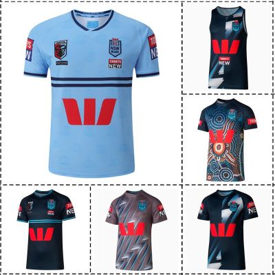 / Training / Shorts Mens / NSW Size:S-5XL Jersey [hot]2023 / Home Indigenous  Blues Rugby Singlet