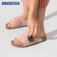 Boken BIRKENSTOCK รองเท้าแตะหนังนิ่ม แต่งกระดุมแถวเดียว แฟชั่นสําหรับผู้ชาย และผู้หญิง ไซซ์ 36-45 〖QYUE〗