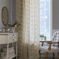 【YD】 Finished Curtains Floral Prints Tassels Small Windows Cotton and Semi Shading Floating