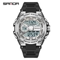 「Dark blue watch」 SANDA GSports Men 39; S Windoms Clock Relogio Masculino