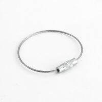 10pcs/lot Wire key Chain EDC Stainless Steel Wire Rope Cable Key Ring Keyring Keychain making Outdoor Hiking chaveiro