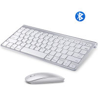 แบบพกพา Ultra Slim Mute Bluetooth Keyboard หรือ Keyboard Mouse Combo คีย์บอร์ดไร้สายเสียงรบกวนต่ำสำหรับ IOS Windows Android