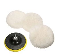 【CW】✠  5Pcs Car 3/4/5/6 inch Soft Wool Machine Waxing Polisher Polishing Discs Detailing Cleaning Goods