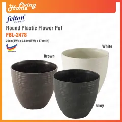 ❗ Ready stock❗ 】 Square Pot High (Pasu Bunga Pokok Plastik Tinggi) Diameter  17cm - FBL2511