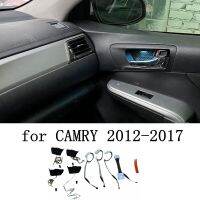 ประตูชามบรรยากาศแสงสำหรับ Toyota Camry 2012 2013 2014 2015 2016 2017ภายใน LED สีฟ้ารถจับกรอบแสง