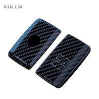 ABS Carbon Fiber Car Key Case Cover For Renault Koleos Kadjar Clio Megane Captur Zoe Arkana Scenic Talisman For Dacia Sandero