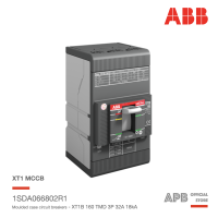 ABB เบรกเกอร์ MCCB Tmax XT1B 160 TMD 32-450 3p F F 18kA