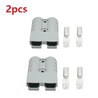 2Pcs Bipolar Connector For Anderson Type 50A Battery Truck Forklift Plug Power Cord Board Fast Lithium Battery Plug Terminal Wires Leads Adapters