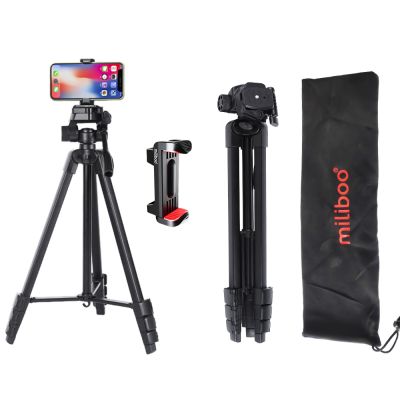 miliboo A301 tripod for phone Lightweight 58Inch Universal Phone Tripod Photography Video Vlog Stand Lightweight Travel with Pho