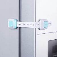 1PC /lot Dual Button safety Lock Protection Drawer Refrigerator Closestool Cabinet Safety Lock FOR Children Baby 4 Color