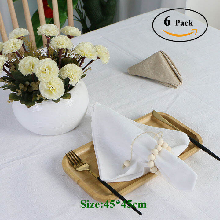 18x18in-set-of-6-table-dinner-ho-kitchen-napkins-plates-polyester-place-mat-tableware-elegant-towel-wedding-buffet-decoration