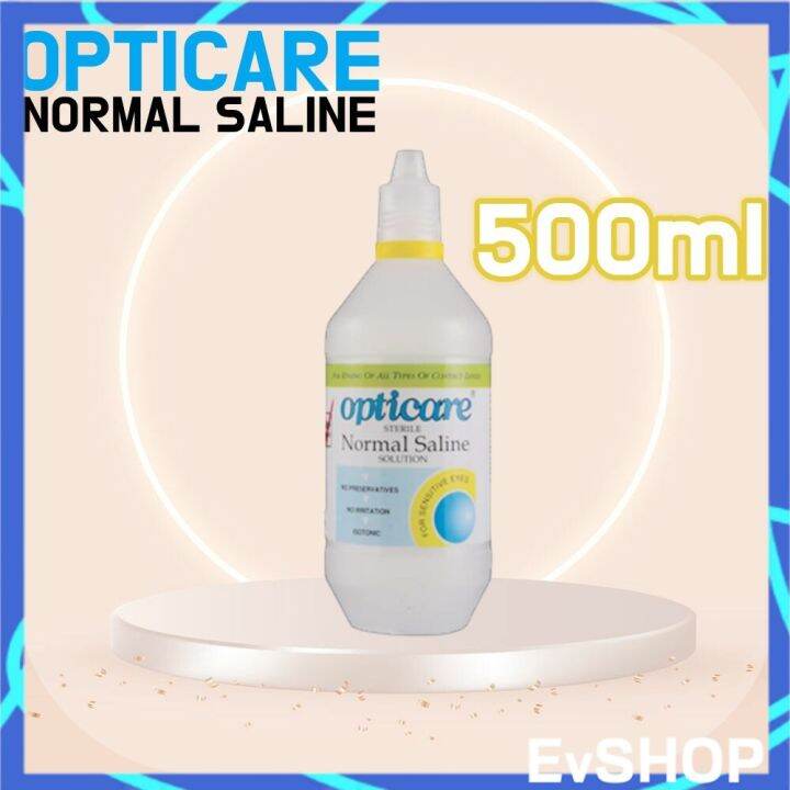 (500ml) Opticare Sterile Normal Saline Solution For Contact Lens Lazada