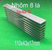 Nhôm tản nhiệt 8 cánh 110x43x17mm Combo 10 miếng