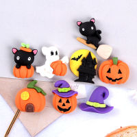 Halloween Decoration Charms Flatback Resin Cabochon Kawaii Cartoon Characters DIY Scrapbooking Hair Bows Accessories