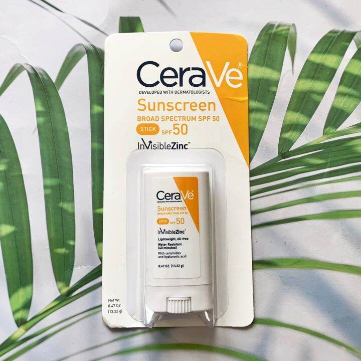 (CeraVe®) Sunscreen Stick SPF 50 Invisible Zinc 13.32 g เซราวี ครีมกัน