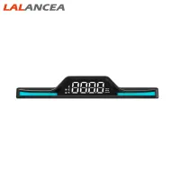 LAlancea Car Hud Head Up Display Universal Gps Digital Speedometer Mph Over Speed Alarm System For All Car Models【fast】