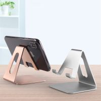 Metal Mobile Phone Holder Stand on Desktop Aluminum Alloy Tablet Holder for IPhone IPad Xiaomi Universal Table Cell Phone Stand