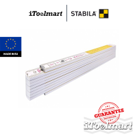 STABILA ไม้บรรทัดพับได้ 14555 ขนาด 2 เมตร Type 400 (white/yellow) มีองศา