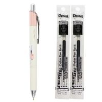 1ปากกา + 2รีฟิล Lifemaster Pentel Energel ปากกาหมึกเจลจุดเข็มปากกา Clena Limited 0.5มม. สีแดง/สีฟ้า/สีดำอุปกรณ์การเขียน