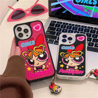 เคสโทรศัพท์สำหรับ Iphone 14/13/12/11 Pro Max ปลอกซิลิโคนนิ่มลายการ์ตูน3D กันกระแทกพร้อมเคสโทรศัพท์พร้อมจี้แฟชั่นที่สร้างสรรค์กรอบโทรศัพท์