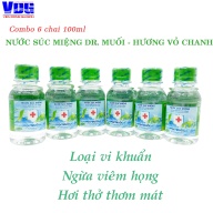 [HCM] Combo 6 chai Nước súc miệng Dr. Muối hương vỏ chanh (100ml) - Loại vi khuẩn, ngừa viêm họng, hơi thở thơm mát thumbnail
