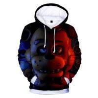 Hoodies Fnaf 3D พิมพ์เสื้อกันหนาวหมวกห้าคืนที่เฟรดดี้เสื้อยืดการ์ตูนเสื้อผ้า