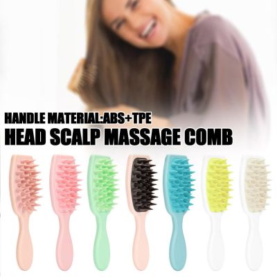 ✹ 1pc Silicone Shampoo Scalp Hair Massager Head Body Comb Shower Massage Scalp Bath Spa Brush Comb Hair Massage Brus Brush Wa E7J3